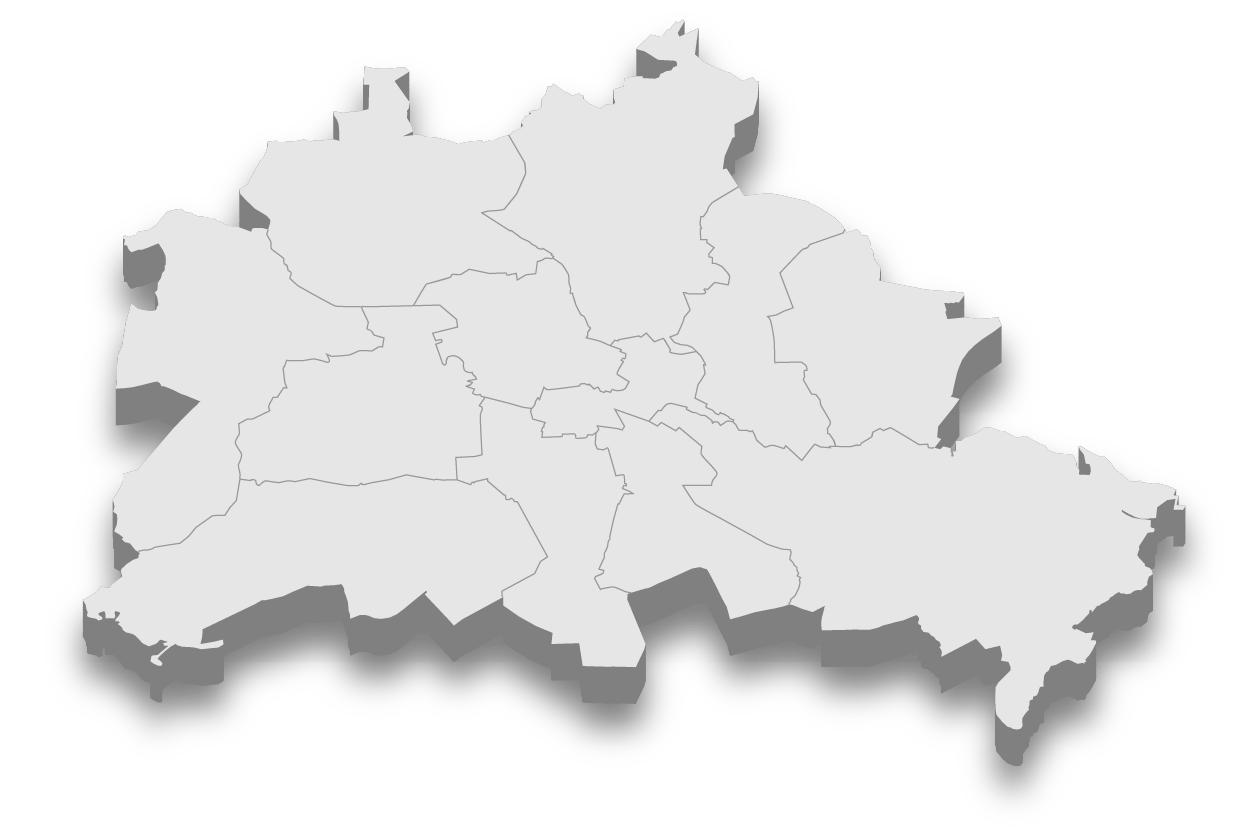 Berlin Stadtplan Bezirke | Einsatzgebiete W.I.S. Sicherheit